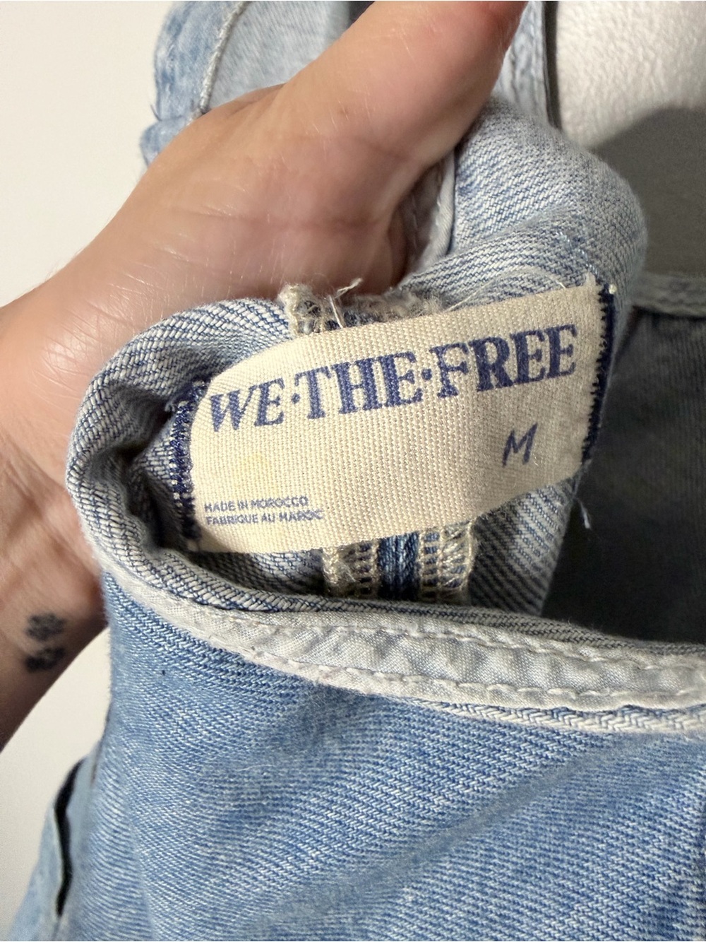 We the Free Light Blue high roller Denim Overalls - Picture 6 of 6